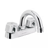 ‣ Mezcladora 4" lavabo, cuello curvo | Foset