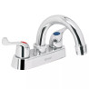 ‣ Mezcladora 4" para lavabo, cuello curvo | Foset