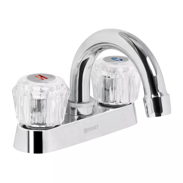 ‣ Mezcladora 4" lavabo cuell... manerales acrílico | Foset