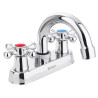 ‣ Mezcladora 4" para lavabo, cuello curvo | Foset