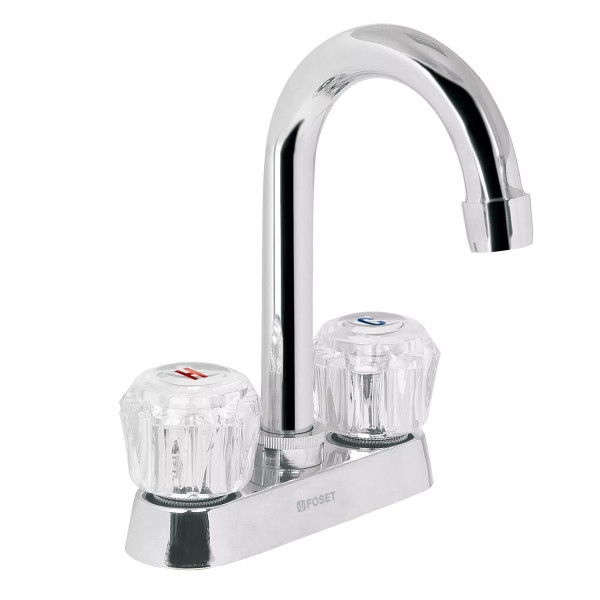 ‣ Mezcladora 4" para lavabo, cuello bar y manerales | Foset