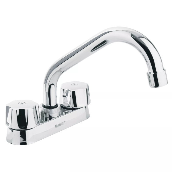 ‣ Mezcladora 4" para lavabo, tubular | Foset