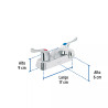 ‣ Mezcladora 4" lavabo, ABS, palanca, BASIC | Foset