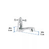 ‣ Llave lavabo ABS cruceta BASIC | Foset