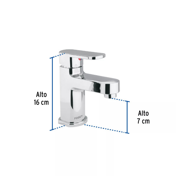 ‣ Monomando lavabo ABS nariz recta BASIC | Foset