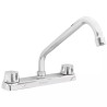 ‣ Mezcladora 8" fregadero cromo cuello largo BASIC | Foset