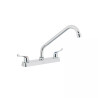 ‣ Mezcladora 8" fregadero cromo, cuello largo | Foset