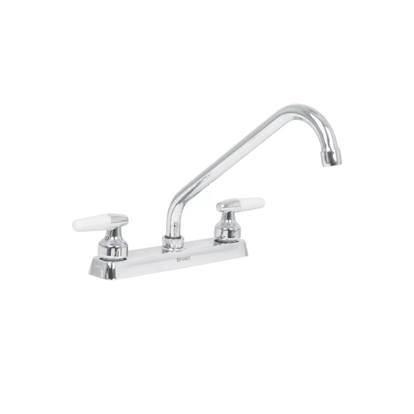 ‣ Mezcladora 8" fregadero cromo, cuello largo, BASIC | Foset