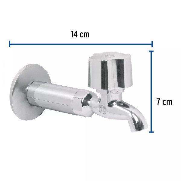 ‣ Llave 1/2" fregadero cromo BASIC | Foset