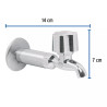 ‣ Llave 1/2" fregadero cromo BASIC | Foset