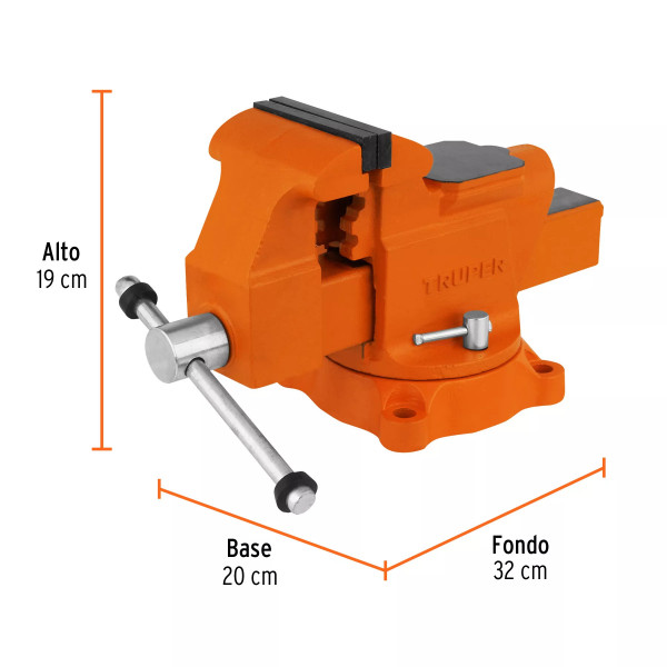 Tornillo De Banco 4' Uso Industrial De Hierro Nodular | Herramientas Manuales