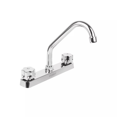 ‣ Mezcladora 8" fregadero, ABS, cuello corto | Foset