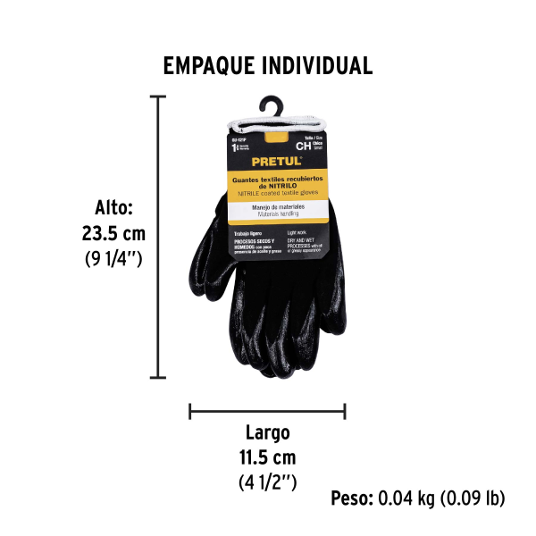‣ Guantes Nylon Nitrilo, Ch... | Pretul