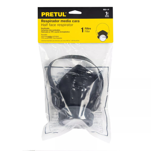 Respirador sin cartucho, 1 filtro, Pretul