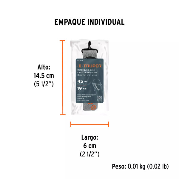 Barboquejo para casco de seguridad industrial, Truper