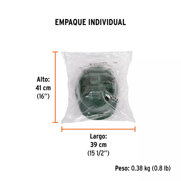 Casco de seguridad ventilado, ajuste de matraca, verde