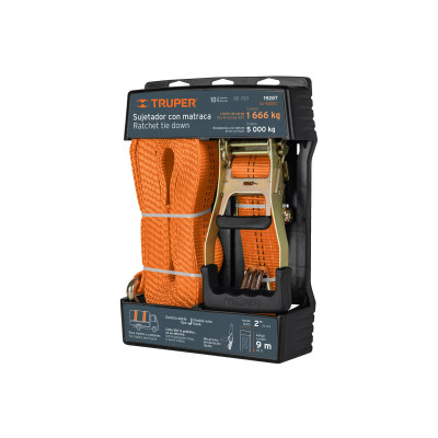 Sujetador Con Matraca Carga Máxima 5000 Kg, Truper | Herramientas Manuales
