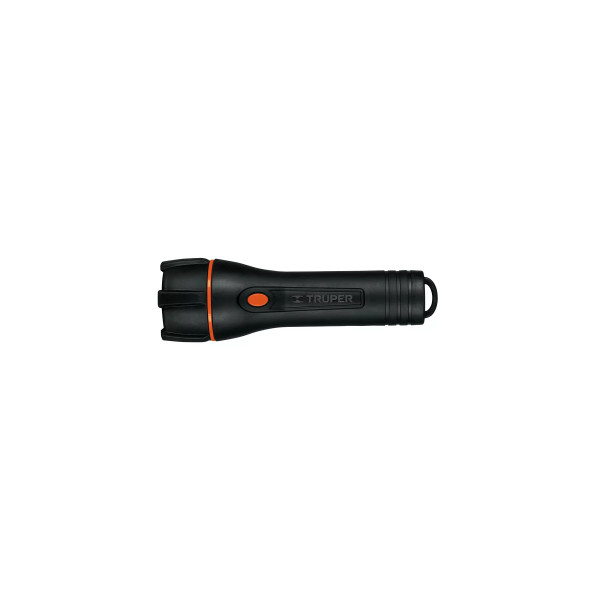 Linterna plástica 1 LED 180 lm con 2 pilas D, Truper