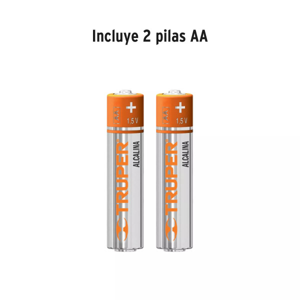 Linterna de aluminio LED Cree 235 lm con 2 pilas AA, Truper