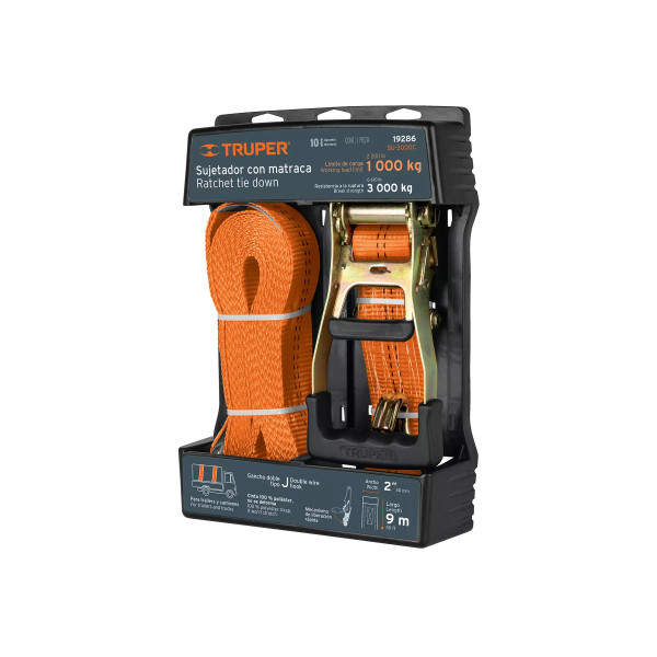 Sujetador Con Matraca Carga Máxima 3000 Kg, Truper | Herramientas Manuales