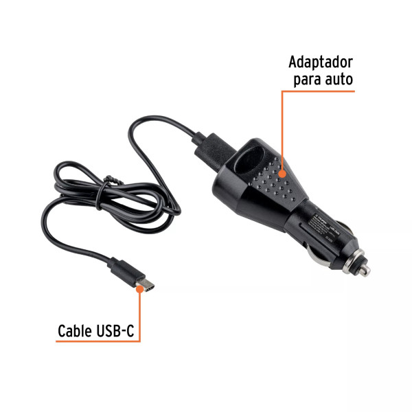 Linterna reflectora LED 2000 lm, recargable, TRUPER