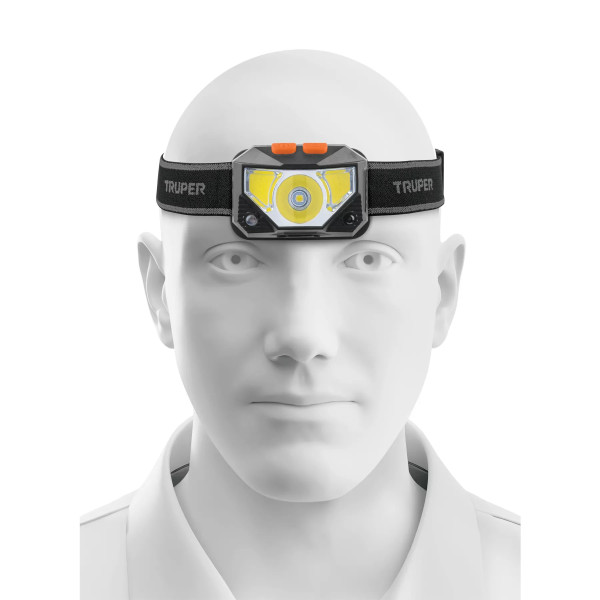 Linterna de minero LED 270 lm con sensor recargable, TRUPER