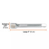Extensión de 3" para matraca, cuadro 1/4", Truper