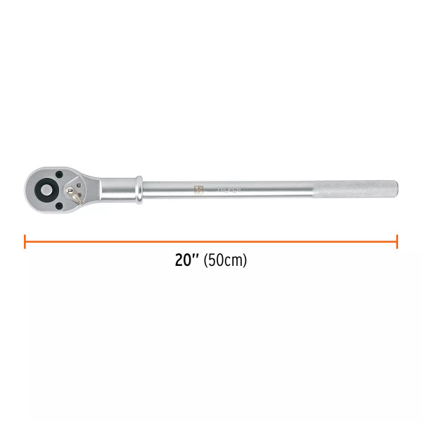 Matraca 3/4" cabeza pera sist. reversible liberación rápida