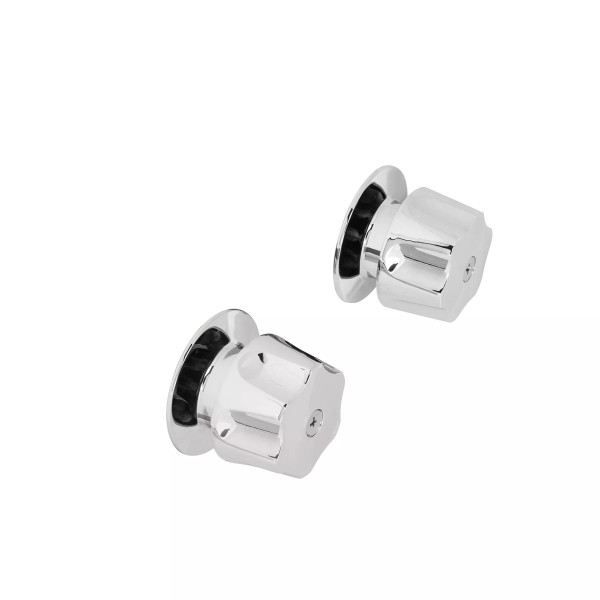 Juego de 2 manerales hex. metálicos para regadera, BASIC