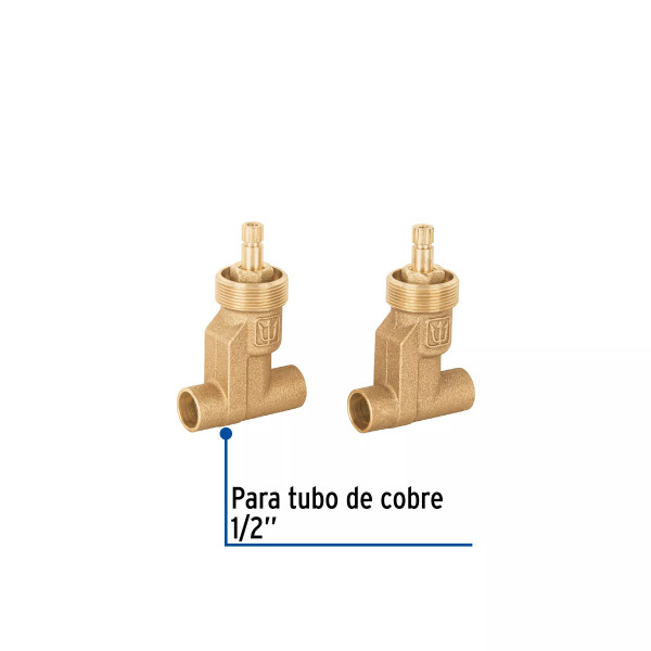Juego llaves empotrar soldables, compresión, s/maneral FOSET
