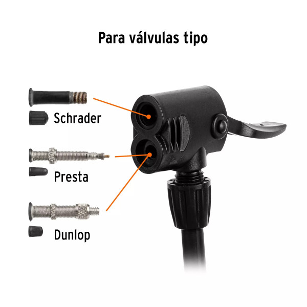 Bomba Manual Para Inflar, 100 Psi, Truper | Herramientas Manuales
