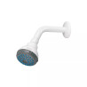 Regadera plástica redonda 2-1/2" grisblanca, FOSET BASIC