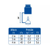 Regadera redonda de ABS 2-1/2" griscromo sin brazo, BASIC