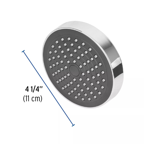 Regadera redonda de ABS 4-1/4" sin brazo, FOSET BASIC
