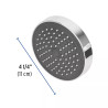 Regadera redonda de ABS 4-1/4" sin brazo, FOSET BASIC