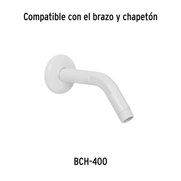 Regadera redonda de ABS 2-1/2" sin brazo, Foset