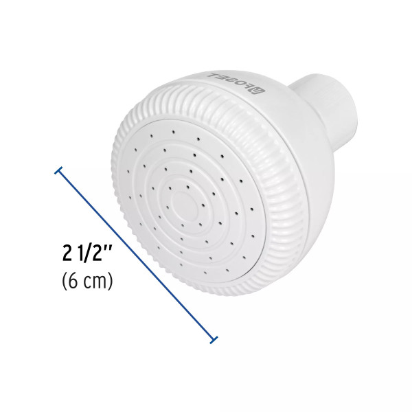 Regadera redonda de ABS 2-1/2" sin brazo, Foset