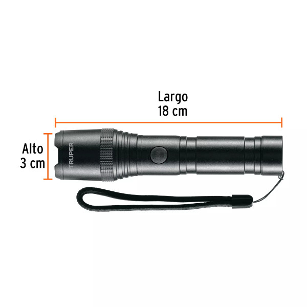 Linterna LED recargable, de aluminio, 420 lm, TRUPER