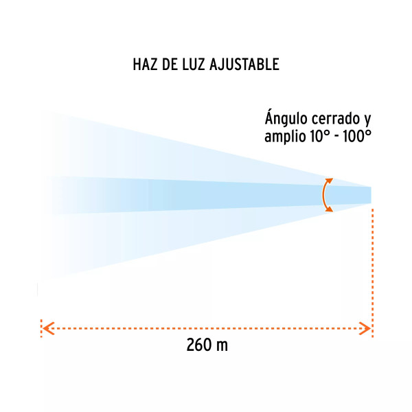 Linterna de aluminio LED Cree 500 lm con 2 pilas D, Truper