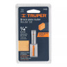 Broca para router, recta 2 filos, 1/4", mediana, Truper