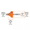 Broca para router, zafiro, 1-1/4", con balero, Truper