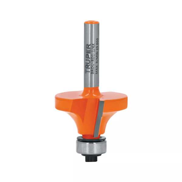 Broca para router, redondeado, 1-1/4" con balero, Truper