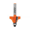 Broca para router, redondeado con moldura, 1-1/8" con balero