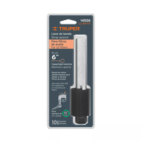 Llave De Banda De Nylon 6' Para Filtro De Aceite, Truper | Herramientas Manuales