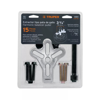 Extractor Pata De Gallo, 15 Piezas, Truper | Herramientas Manuales
