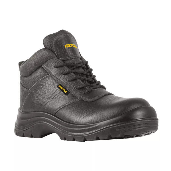 Bota de seguridad negra, No.23, casquillo de poliamida, PRETUL