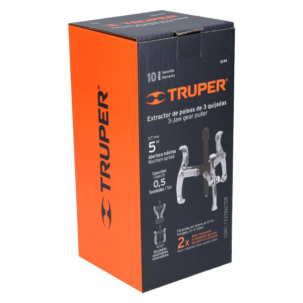Extractor De Poleas, 3 Quijadas, 4', Truper | Herramientas Manuales