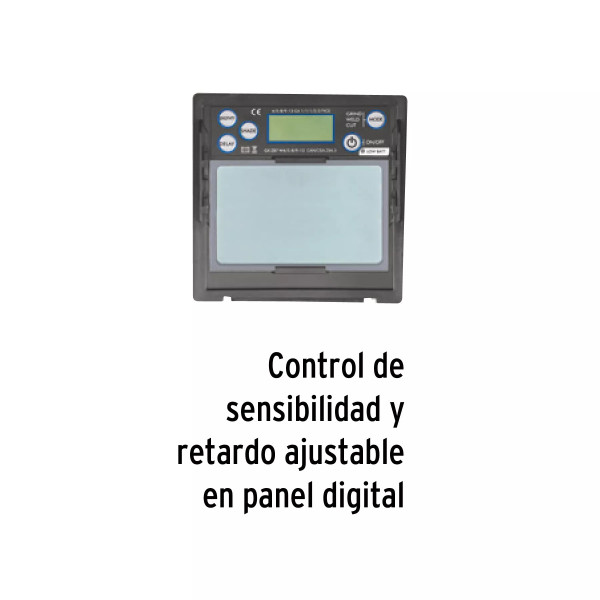 Careta electrónica p/soldar, panel digital, 9 a 13, EXPERT