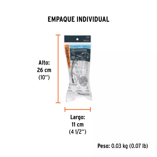Lentes de seguridad interior-exterior, Truper Ultralite