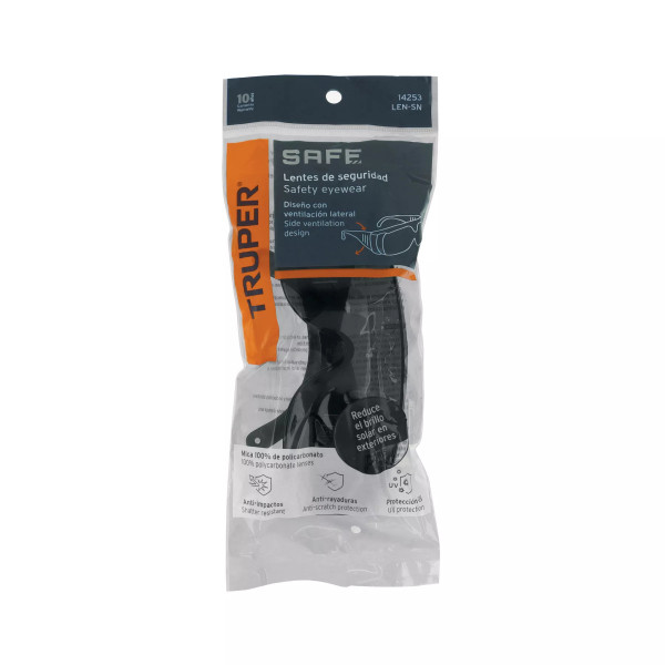 Lentes de seguridad grises, Truper Safe